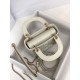 Premium Replica Mini Lady Dior bag with white cannage stitching At Cheap Price