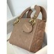Premium Replica Mini Lady Dior bag with pink cannage stitching At Cheap Price