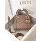 Premium Replica Mini Lady Dior bag with pink cannage stitching At Cheap Price