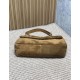 Premium Replica YSL Saint Laurent Large Calypso Envelope Handbag Brown Suede At Cheap Price
