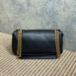 Premium Replica YSL Saint Laurent Small Calypso Hobo Bag Black At Cheap Price
