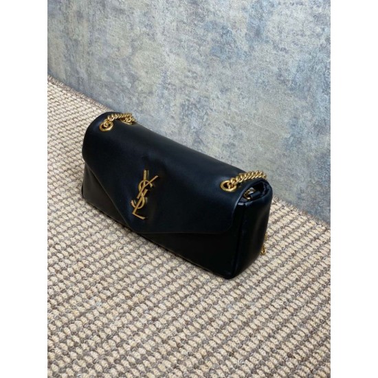 Premium Replica YSL Saint Laurent Small Calypso Hobo Bag Black At Cheap Price