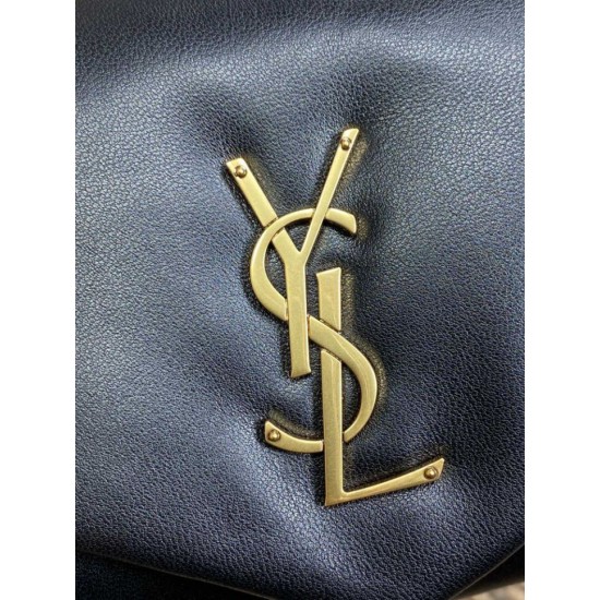 Premium Replica YSL Saint Laurent Small Calypso Hobo Bag Black At Cheap Price