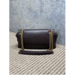 Premium Replica YSL Saint Laurent Small Calypso Hobo Bag Burgundy At Cheap Price