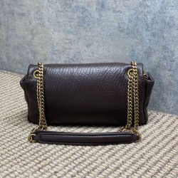 Premium Replica YSL Saint Laurent Small Calypso Hobo Bag Burgundy At Cheap Price