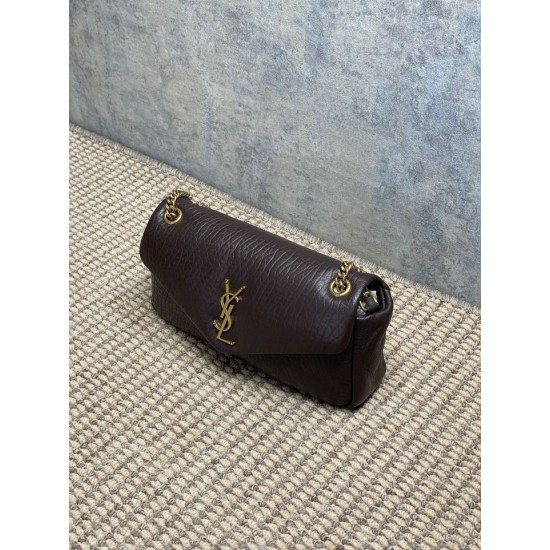 Premium Replica YSL Saint Laurent Small Calypso Hobo Bag Burgundy At Cheap Price