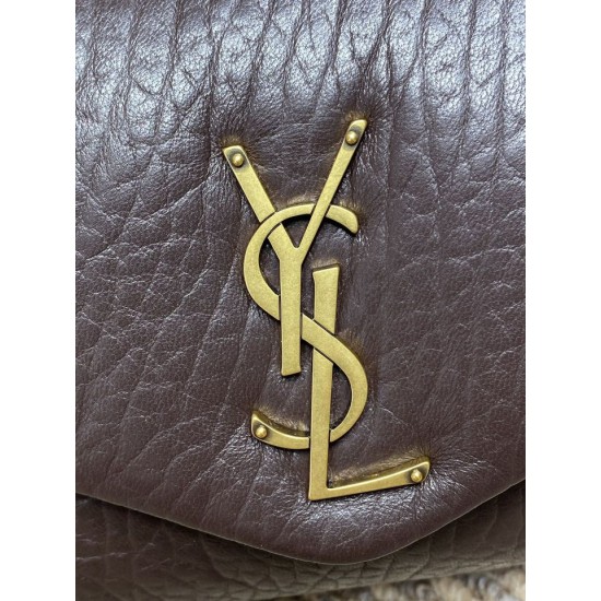 Premium Replica YSL Saint Laurent Small Calypso Hobo Bag Burgundy At Cheap Price