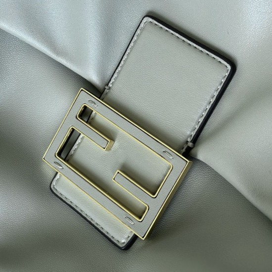 Premium Replica Fendi Medium/Large Mamma Baguette shoulder bag Blue At Cheap Price