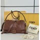 Premium Replica Fendi Medium/Large Mamma Baguette shoulder bag Brown At Cheap Price
