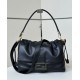 Premium Replica Fendi Medium/Large Mamma Baguette shoulder bag Black At Cheap Price