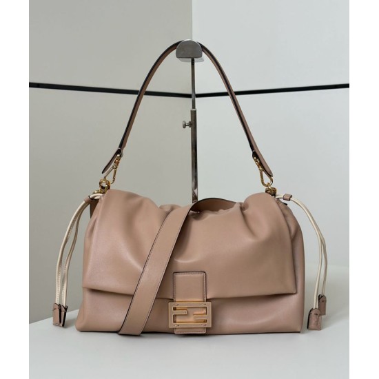 Premium Replica Fendi Medium/Large Mamma Baguette shoulder bag light brown At Cheap Price