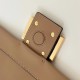 Premium Replica Fendi Medium/Large Mamma Baguette shoulder bag taupe nappa At Cheap Price