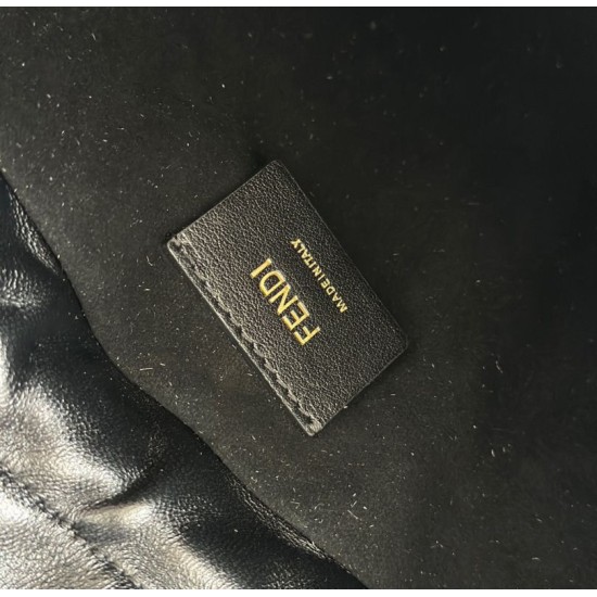 Premium Replica Fendi Small Mamma Baguette shoulder bag Black At Cheap Price