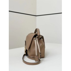 Premium Replica Fendi Small Mamma Baguette shoulder bag Light Brown At Cheap Price