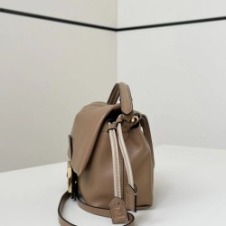 Premium Replica Fendi Small Mamma Baguette shoulder bag Light Brown At Cheap Price