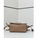 Premium Replica Fendi Small Mamma Baguette shoulder bag Light Brown At Cheap Price