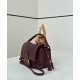 Premium Replica Fendi Medium/Large Mamma Baguette shoulder bag Burgundy At Cheap Price