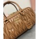 Premium Replica Miu Miu Arcadie Matelasse Nappa Bag Coffee At Cheap Price