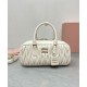 Premium Replica Miu Miu Arcadie Matelasse Nappa Bag Cream At Cheap Price