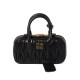 Premium Replica Miu Miu Arcadie Matelasse Mini Nappa Bag Black At Cheap Price
