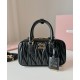 Premium Replica Miu Miu Arcadie Matelasse Mini Nappa Bag Black At Cheap Price