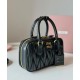Premium Replica Miu Miu Arcadie Matelasse Mini Nappa Bag Black At Cheap Price