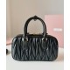 Premium Replica Miu Miu Arcadie Matelasse Mini Nappa Bag Black At Cheap Price