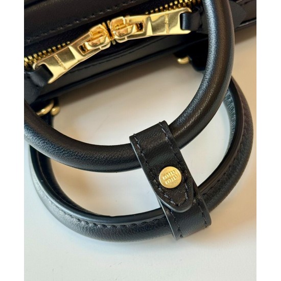 Premium Replica Miu Miu Arcadie Matelasse Mini Nappa Bag Black At Cheap Price
