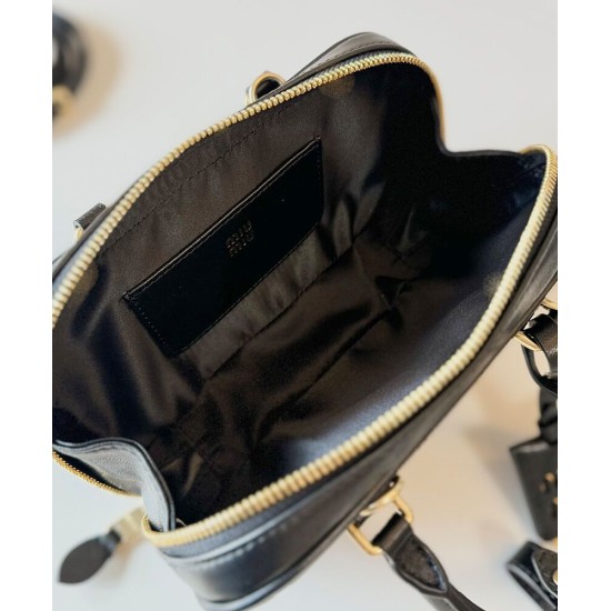 Premium Replica Miu Miu Arcadie Matelasse Mini Nappa Bag Black At Cheap Price