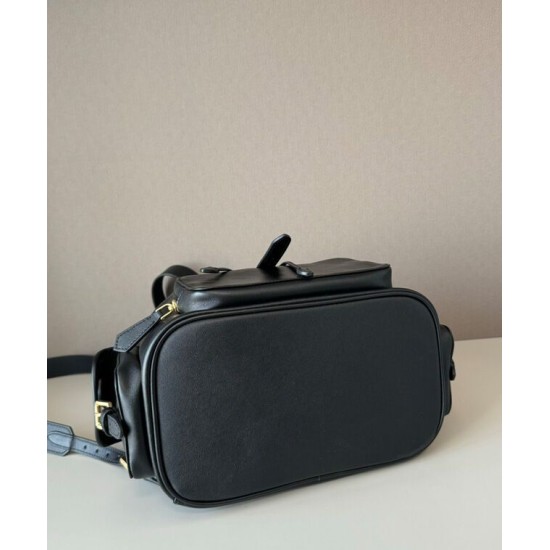 Premium Replica Miumiu Leather Backpack 5BZ042 Black At Cheap Price