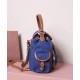 Premium Replica Miumiu canvas backpack 5BZ043 blue At Cheap Price