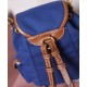 Premium Replica Miumiu canvas backpack 5BZ043 blue At Cheap Price