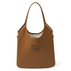 Premium Replica Miumiu IVY Tote Bag 5BG231 Brown At Cheap Price