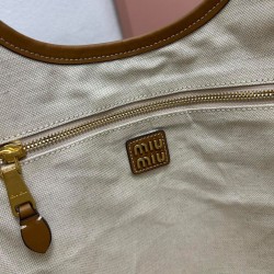 Fake Miumiu IVY Tote Bag 5BG231 Brown Knockoff Clone Sale Online Premium Replica Miumiu IVY Tote Bag 5BG231 Brown At Cheap Price