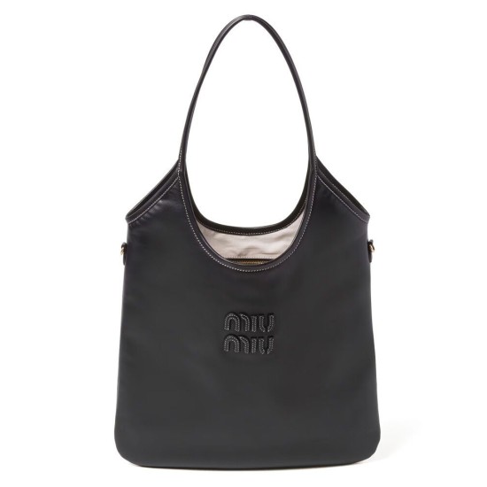 Premium Replica Miu Miu IVY tote bag 5BG231 Black At Cheap Price