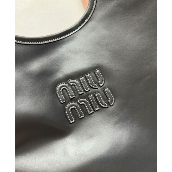 Premium Replica Miu Miu IVY tote bag 5BG231 Black At Cheap Price