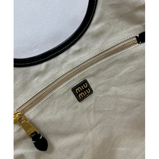 Premium Replica Miu Miu IVY tote bag 5BG231 Black At Cheap Price
