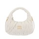 Premium Replica Mini Miu Miu Wander Matelasse white hobo bag At Cheap Price