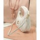 Premium Replica Mini Miu Miu Wander Matelasse white hobo bag At Cheap Price