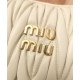 Premium Replica Mini Miu Miu Wander Matelasse white hobo bag At Cheap Price