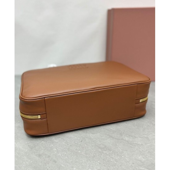 Premium Replica Beau Miu miu handbag 5BB117 Brown At Cheap Price