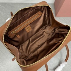 Premium Replica Beau Miu miu handbag 5BB117 Brown At Cheap Price