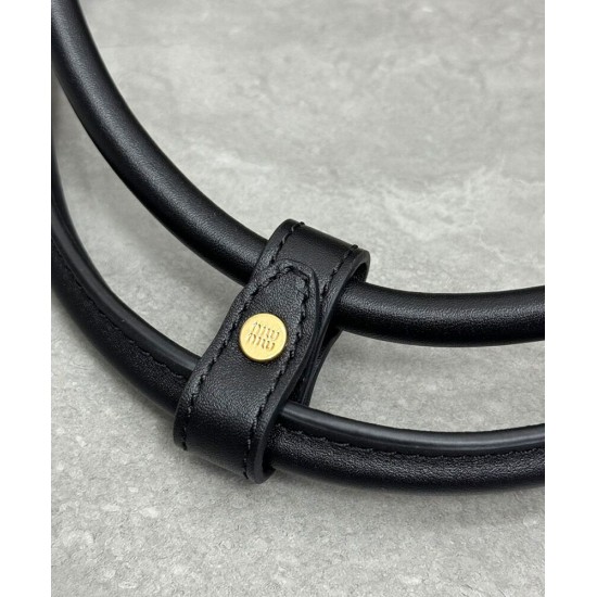 Premium Replica Beau Miu miu handbag 5BB117 Black At Cheap Price