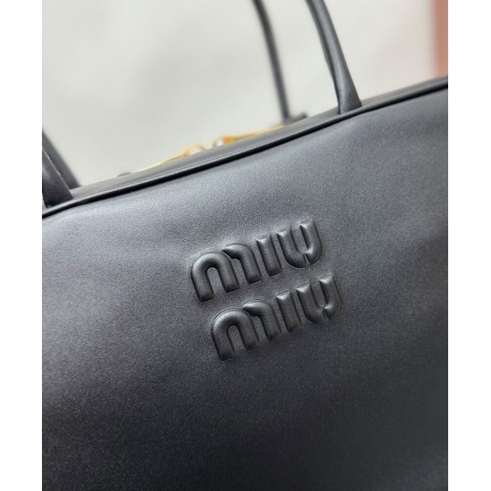 Premium Replica Beau Miu miu handbag 5BB117 Black At Cheap Price