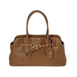 Premium Replica Miumiu Adventure Nappa Bag 5BG310 Brown At Cheap Price