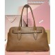 Fake Miumiu Adventure Nappa Bag 5BG310 Brown Knockoff Clone Sale Online Premium Replica Miumiu Adventure Nappa Bag 5BG310 Brown At Cheap Price