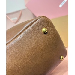Premium Replica Miumiu Adventure Nappa Bag 5BG310 Brown At Cheap Price