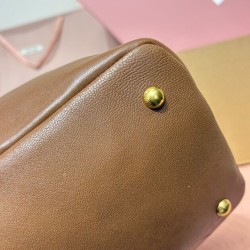 Premium Replica Miumiu Adventure Nappa Bag 5BG310 Brown At Cheap Price