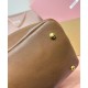 Fake Miumiu Adventure Nappa Bag 5BG310 Brown Knockoff Clone Sale Online Premium Replica Miumiu Adventure Nappa Bag 5BG310 Brown At Cheap Price
