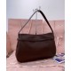 Premium Replica Miumiu Adventure Nappa Shoulder Bag 5BC181 Coffee At Cheap Price